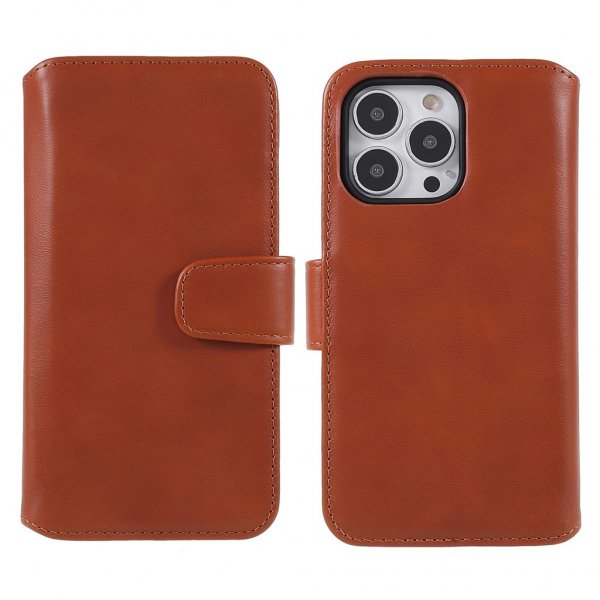 Nordic Covers iPhone 14 Pro Max Kotelo Essential Leather Maple Brown