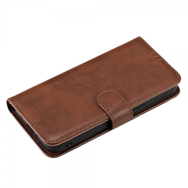 iPhone 14 Pro Max Kotelo irrotettavalla kuorella KT Leather Series-3 Ruskea