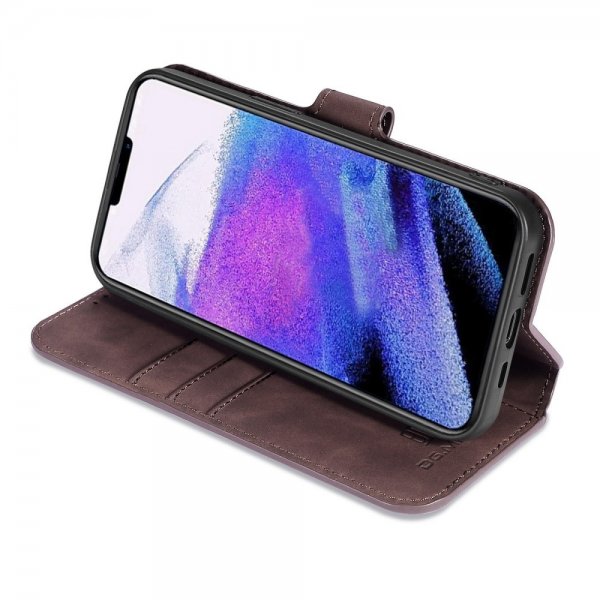 Dg.Ming iPhone 14 Pro Max -suojakotelo, retro, kahvinruskea