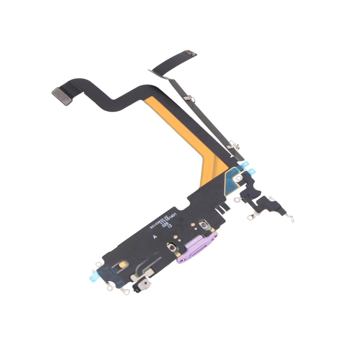 iPhone 14 Pro Max latausliitin alkuperäisellä joustokaapelilla – Violetti