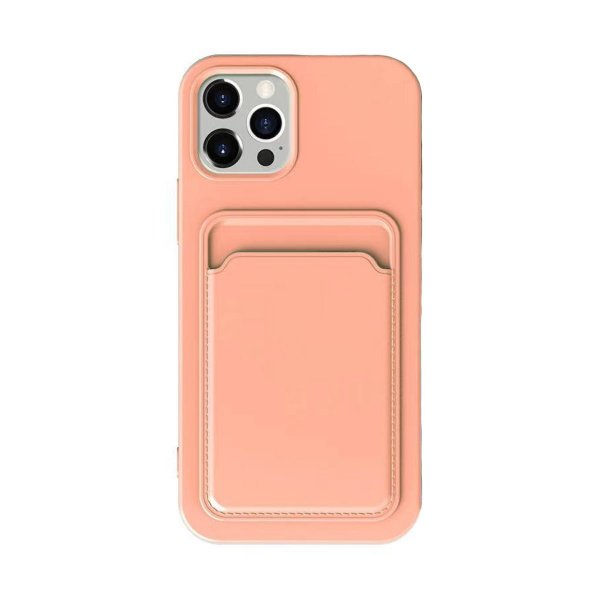 iPhone 14 Pro Max Suojakuori Korttipidike Pinkki