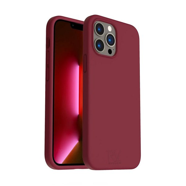Rvelon iPhone 14 Pro Max Silikonikuori Punainen