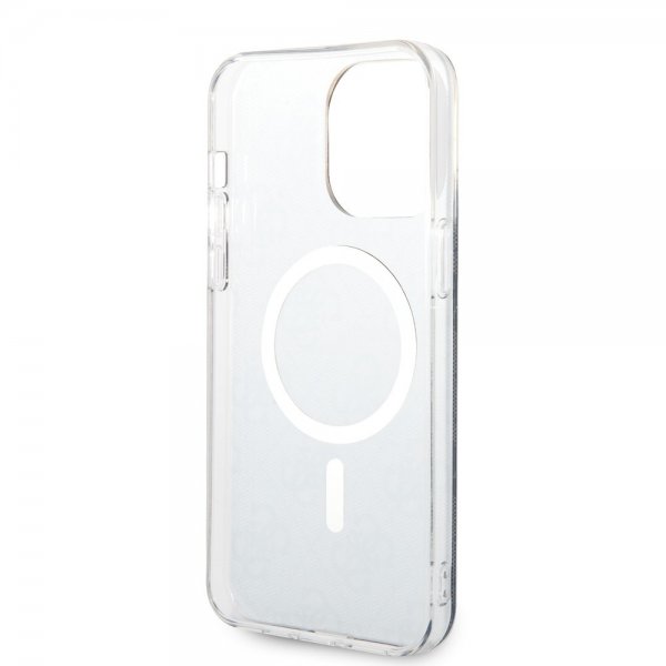 Guess iPhone 14 Pro Max Suojakuori 4G Pattern MagSafe Musta