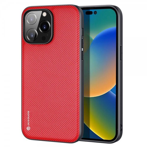 Dux Ducis iPhone 14 Pro Max Kuori FINO-sarja Punainen
