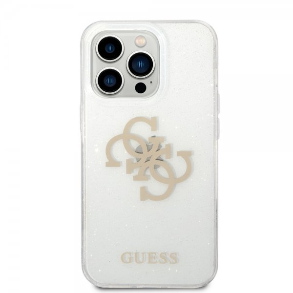 Guess iPhone 14 Pro Max Kuori Full Glitter Transparent