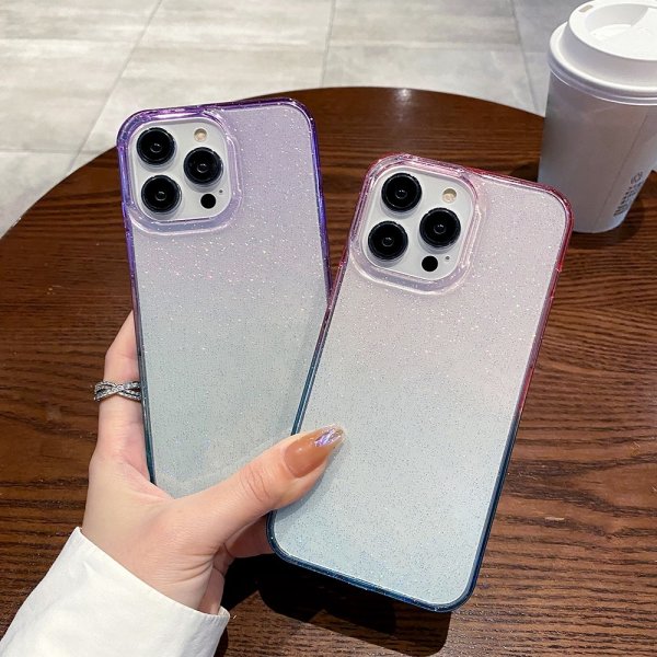 iPhone 14 Pro Max Suojakuori Glitter Gradient Vihreä