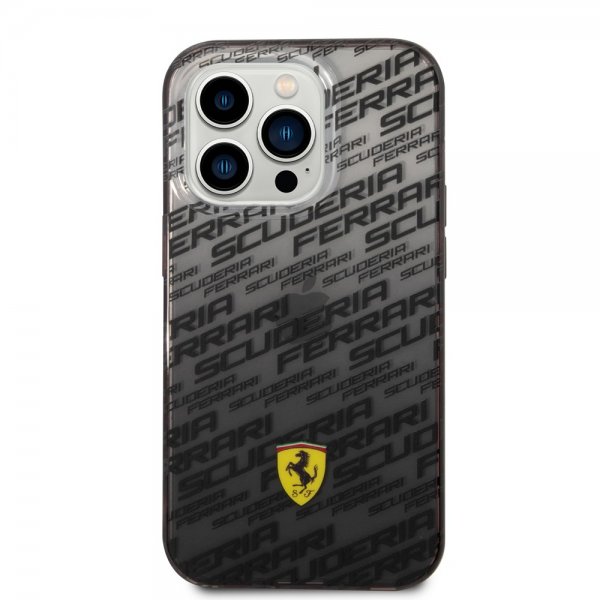 Ferrari iPhone 14 Pro Max Suojakuori Gradient Scuderia Musta