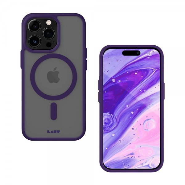 LAUT iPhone 14 Pro Max -suojakuori Huex Protect MagSafe Dark Purple