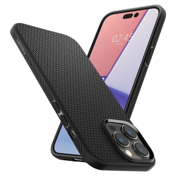 Spigen iPhone 14 Pro Max -kuoret Liquid Air Matte Black
