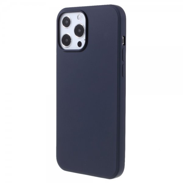 X-Level iPhone 14 Pro Max Kuori Liquid Silicone Tummaninsininen