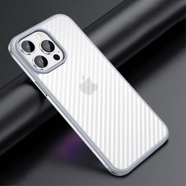 Sulada iPhone 14 Pro Max -kuori, Luxury-sarja, hopea