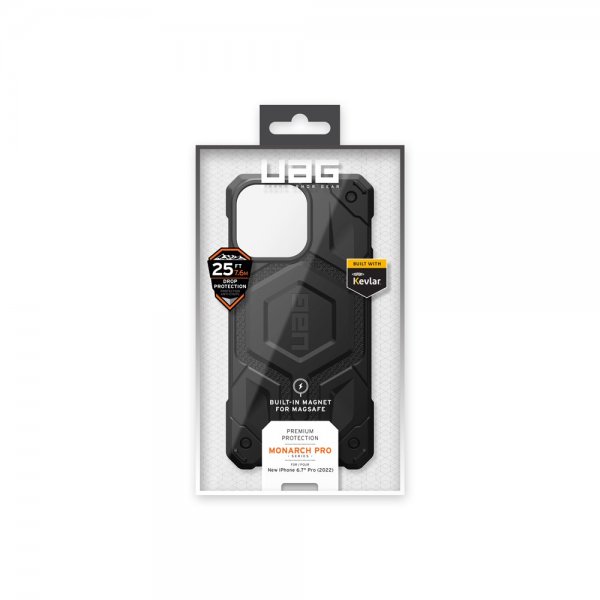 Urban Armor Gear (UAG) iPhone 14 Pro Max -suojakuori Monarch Pro MagSafe Kevlar Black