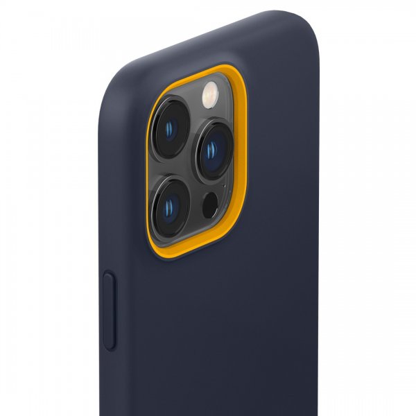 Caseology iPhone 14 Pro Max -kuori näytönsuojalla Nano Pop 360 Blueberry Navy