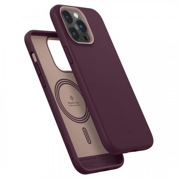Caseology iPhone 14 Pro Max -suojakuori Nano Pop Mag Burgundy Bean