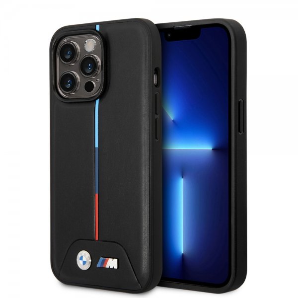 BMW iPhone 14 Pro Max -suojakuori, tikattu, musta