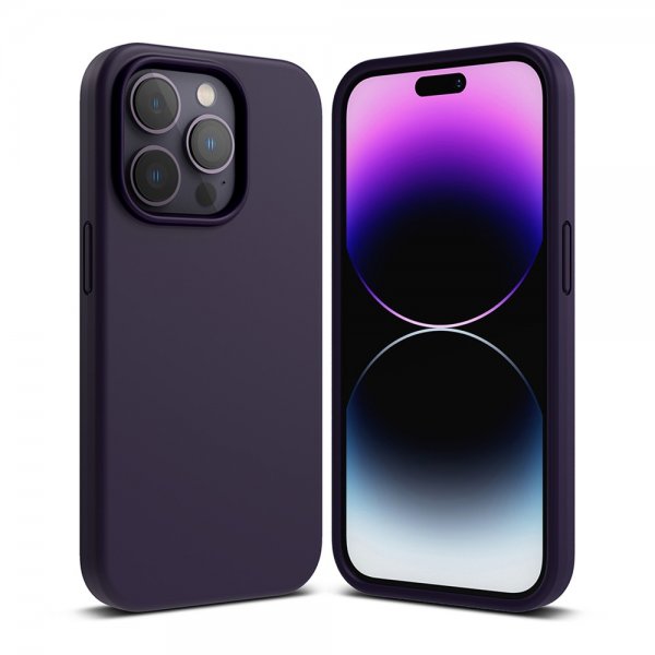 Ringke iPhone 14 Pro Max -silikonikuori, Deep Purple