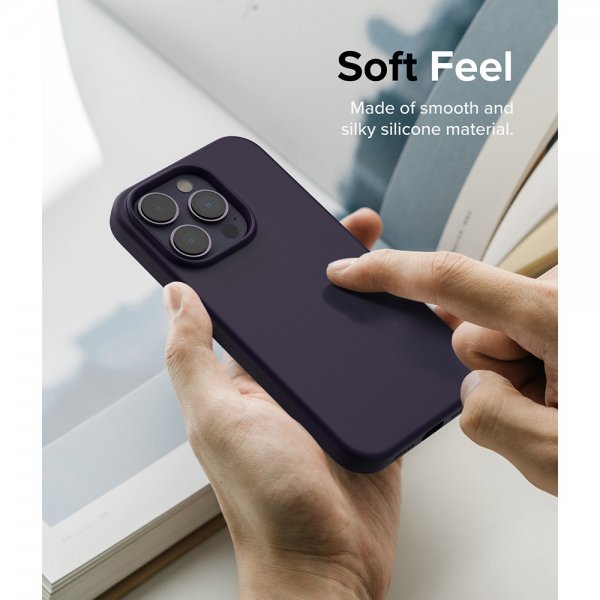 Ringke iPhone 14 Pro Max -silikonikuori, Deep Purple