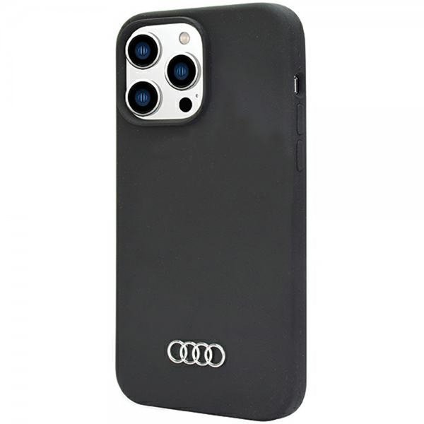 Audi iPhone 14 Pro Max Silikonikuori Musta