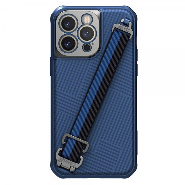 Nillkin iPhone 14 Pro Max -kuoret hihnalla, sininen
