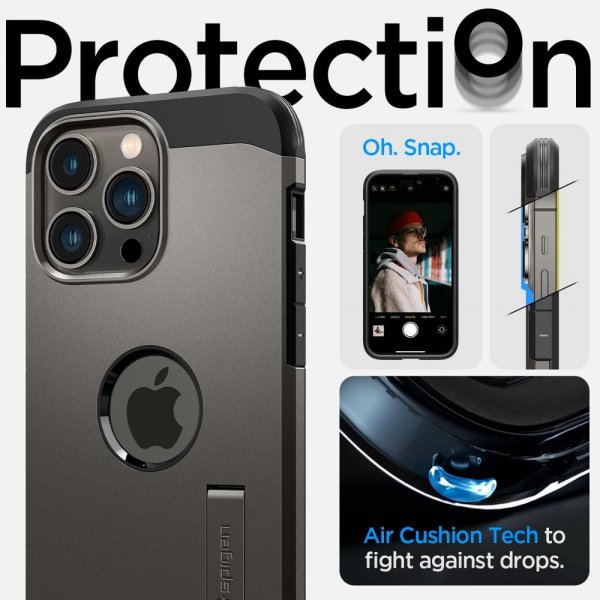 Spigen iPhone 14 Pro Max Tough Armor MagFit -suojakuori, Gunmetal