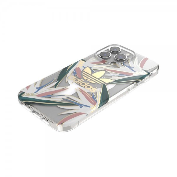 Adidas iPhone 14 Pro Max Kuori Trefoil Kirkas Kotelo MagSafe Kulta