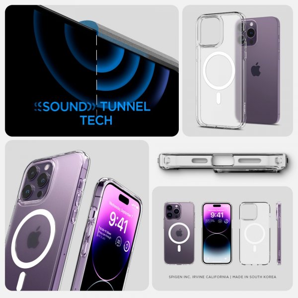 Spigen iPhone 14 Pro Max Ultra Hybrid MagFit Frost Clear -kuori