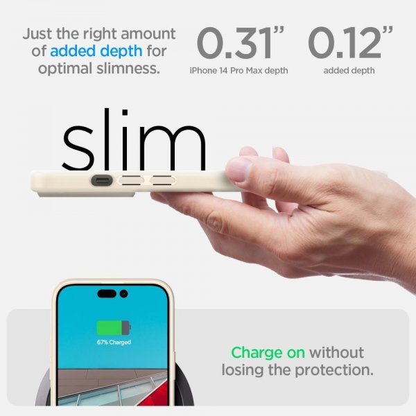 Spigen iPhone 14 Pro Max Ultra Hybrid -kuori, hiekanvärinen