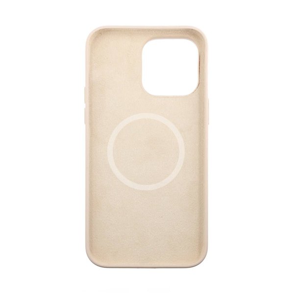Rvelon iPhone 14 Pro -silikonikuori MagSafe, beige