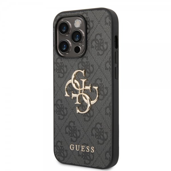 Guess iPhone 14 Pro Kuoret Big Metal Logo Harmaa