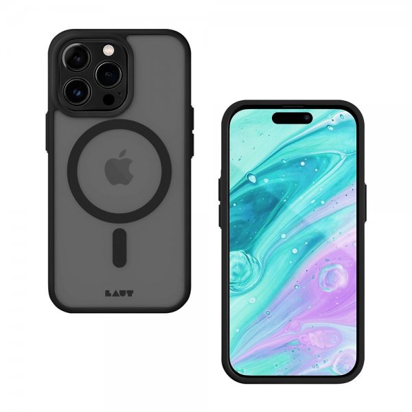LAUT iPhone 14 Pro -suojakuori Huex Protect MagSafe, musta