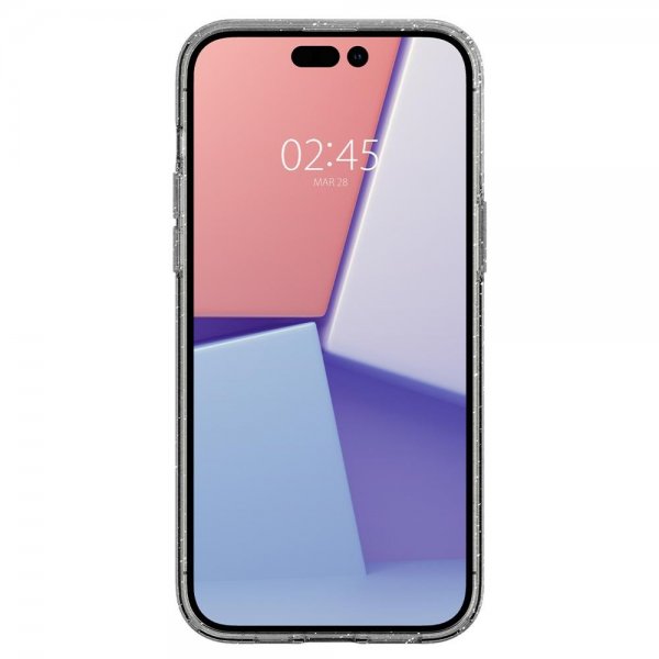 Spigen iPhone 14 Pro -suojakuori Liquid Crystal Glitter Crystal Quartz