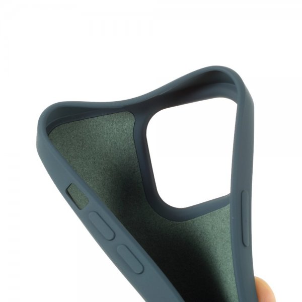 X-Level iPhone 14 Pro Kuori Liquid Silicone Petrol