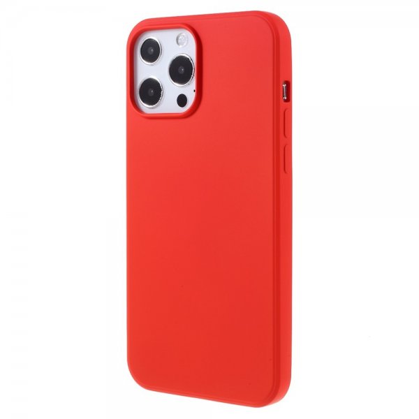 X-Level iPhone 14 Pro Kuoret Liquid Silicone Punainen