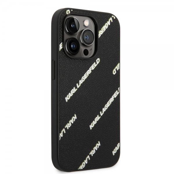 Karl Lagerfeld iPhone 14 Pro Kuori Logomania Musta