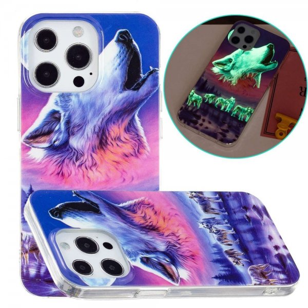 iPhone 14 Pro Kuoret Huutava Susi -kuvio
