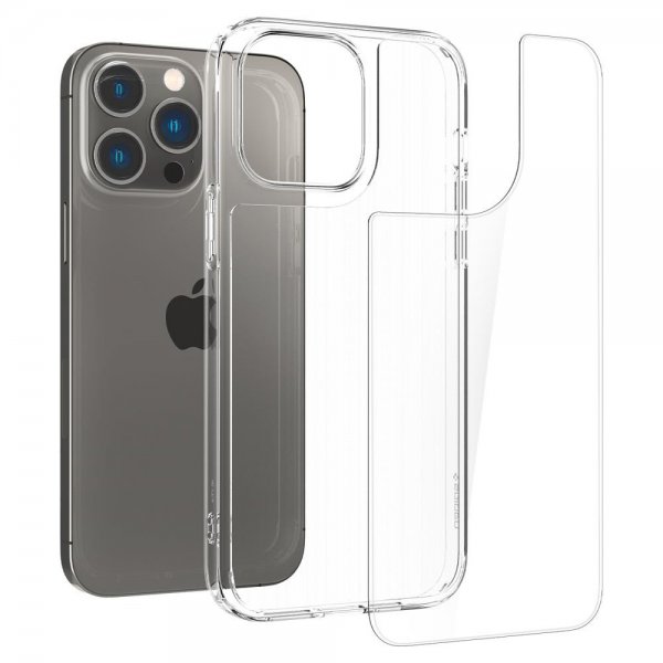 Spigen iPhone 14 Pro -suojakuori Quartz Hybrid Crystal Clear