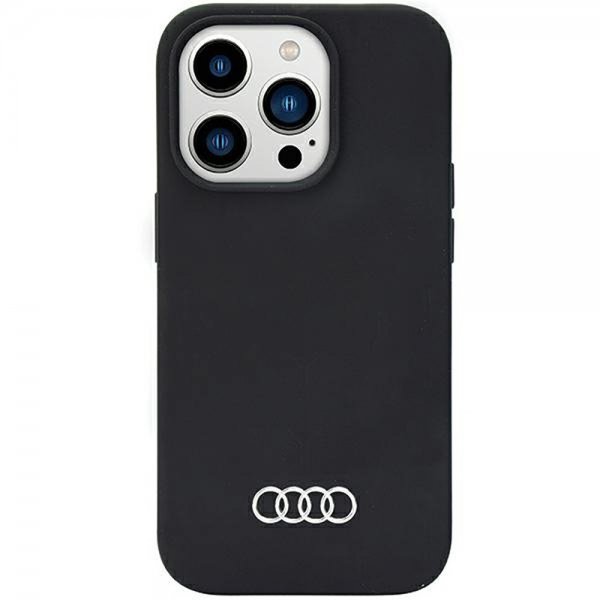 Audi iPhone 14 Pro Silikonikuori Musta