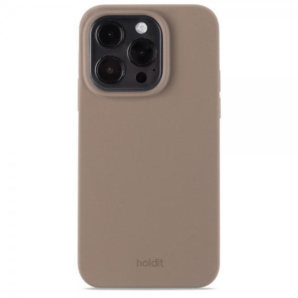 holdit iPhone 14 Pro -silikonikuori, Mocha Brown