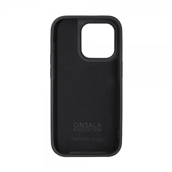 Onsala iPhone 14 Pro Silikonikuori Musta