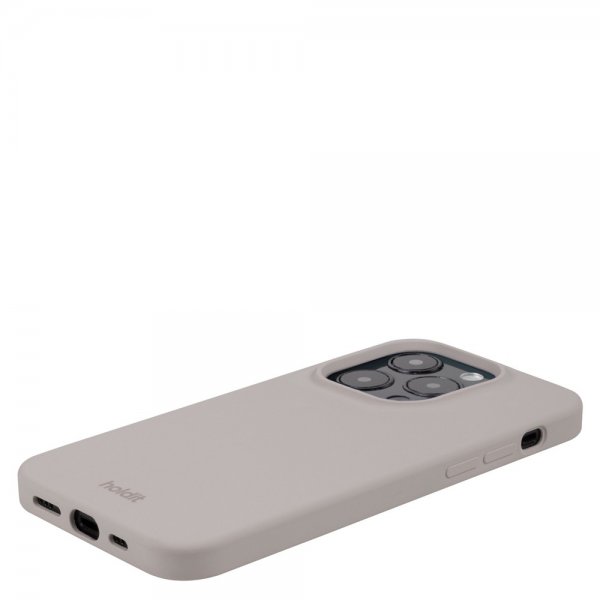 holdit iPhone 14 Pro -silikonikuori, taupe
