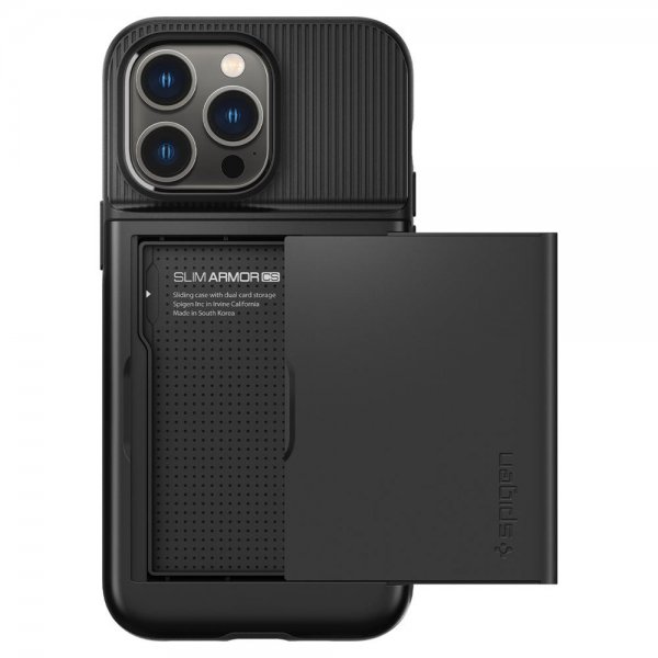 Spigen iPhone 14 Pro Slim Armor CS -suojakuori, musta
