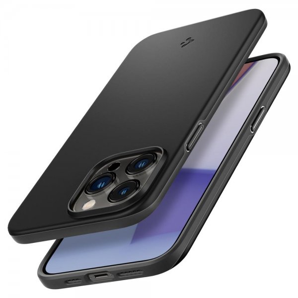 Spigen iPhone 14 Pro -suojakuori Thin Fit, musta
