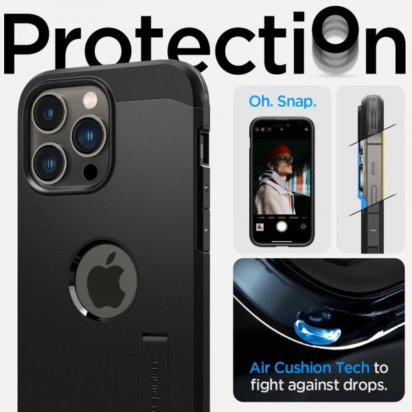Spigen iPhone 14 Pro -suojakuori Tough Armor MagFit, musta