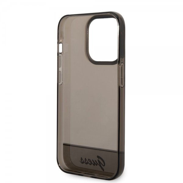 Guess iPhone 14 Pro -kuoret läpikuultava musta
