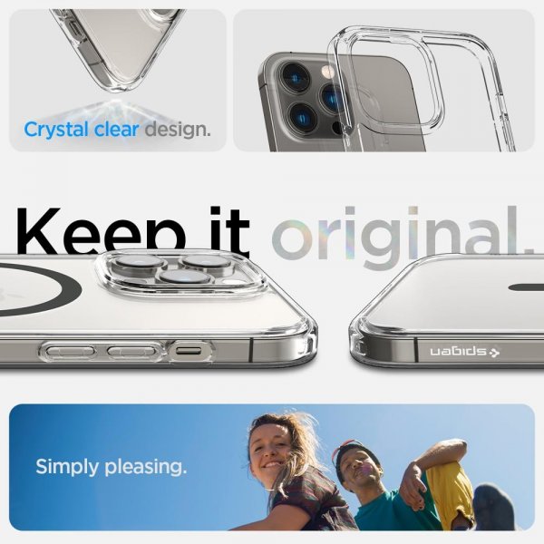 Spigen iPhone 14 Pro Ultra Hybrid MagFit Graphite -suojakuori