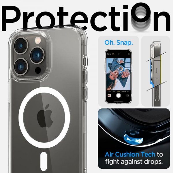 Spigen iPhone 14 Pro Ultra Hybrid MagFit -suojakuori, valkoinen