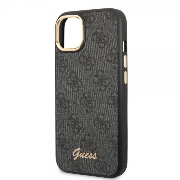 Guess iPhone 13/14/15 Kuori 4G Logo Musta