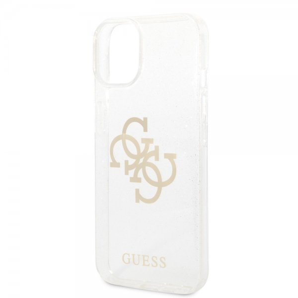 Guess iPhone 14 Kuori Full Glitter Transparent