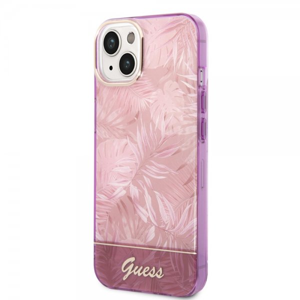 Guess iPhone 14 Suojakuori Jungle Pink