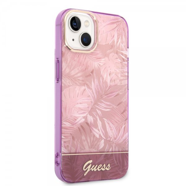 Guess iPhone 14 Suojakuori Jungle Pink